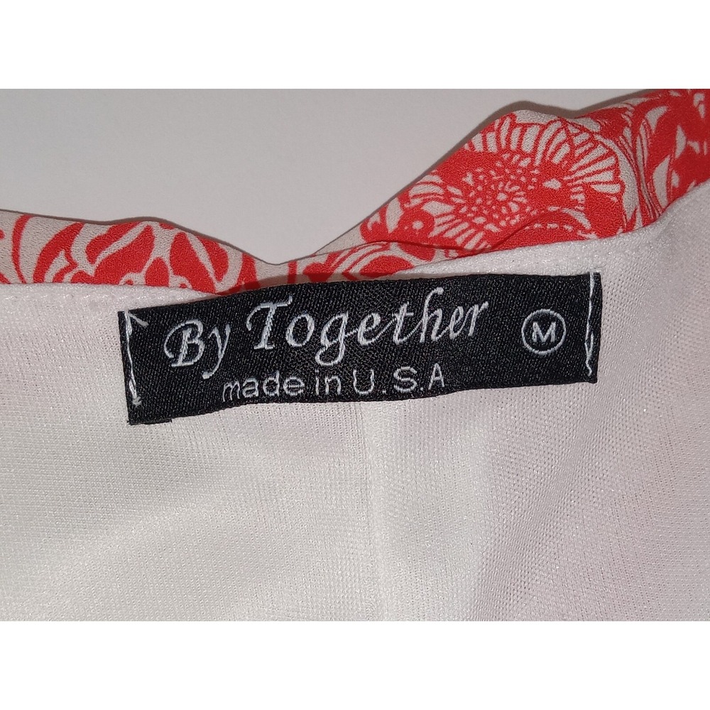 By Together Women's Floral Print Lined Bell Sleeve Blouse Dress size M - Picture 10 of 11